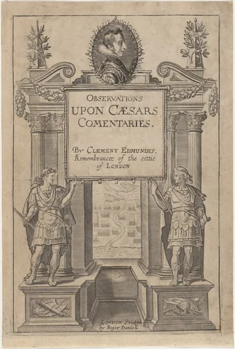 Title Page to Observations Upon Caesar's Commentaries by Clement Edmondes by Unknown 19th Century, print, 1655