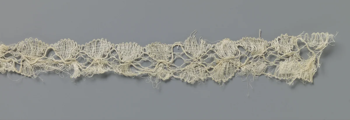 Strook kloskant met ruitvormig veld tussen gespiegelde waaiers by anonymous, other, 1840-1860