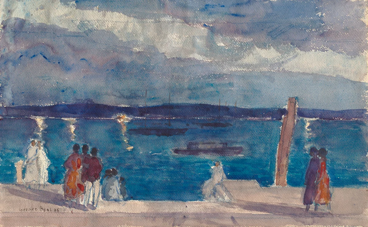 Twilight by Gifford Beal, drawing, 1925