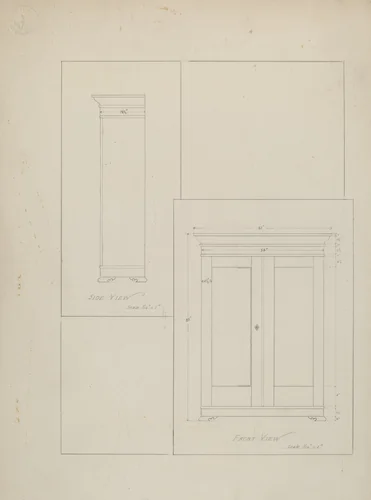 Wardrobe by George Fairbanks, index of american design, 1937