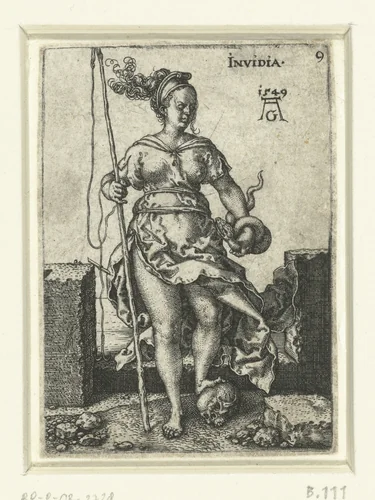 Afgunst by Unknown, print, 1549