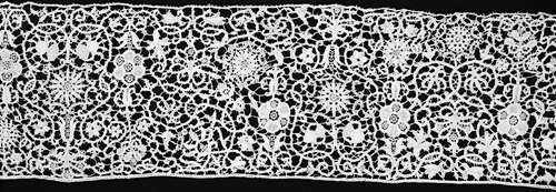 Border by Italy, textile, 1625-1650