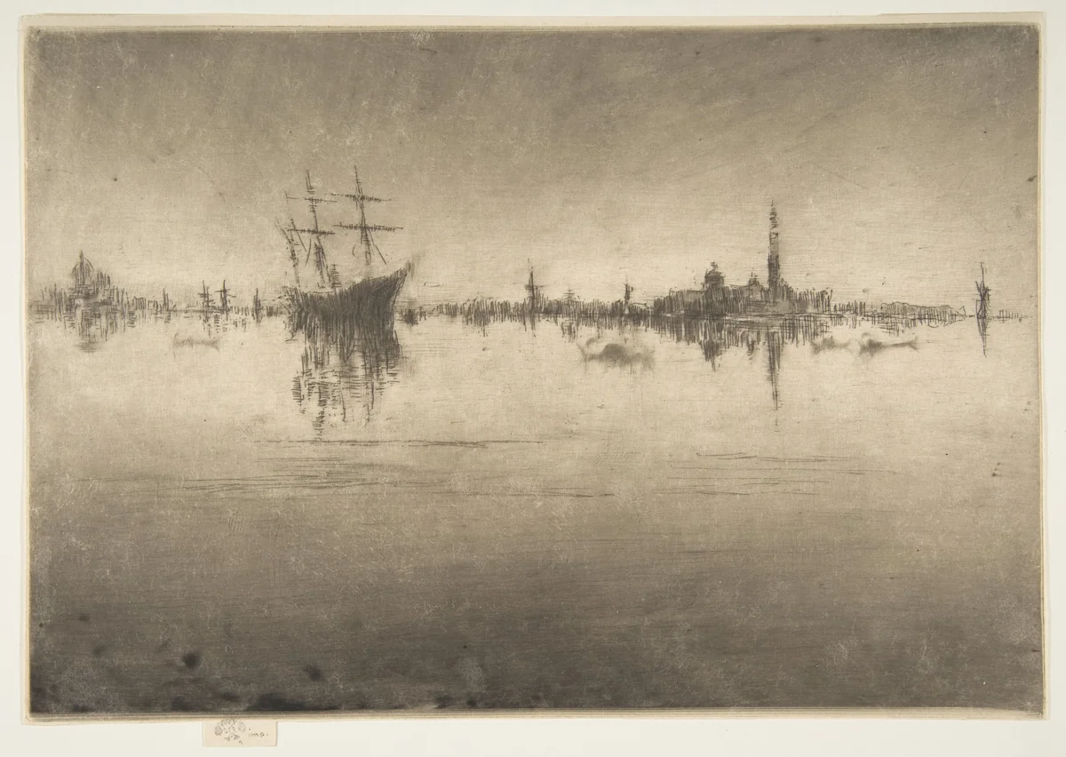 Nocturne by James McNeill Whistler, print, 1879-1880