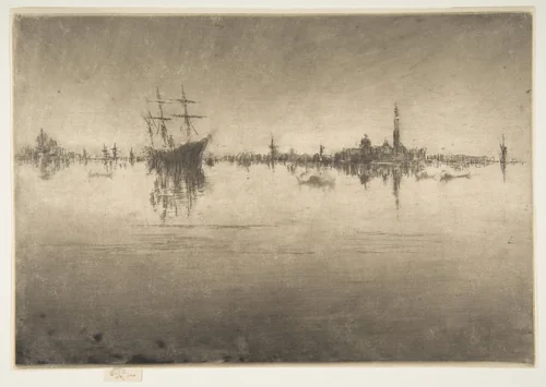 Nocturne by James McNeill Whistler, print, 1879-1880