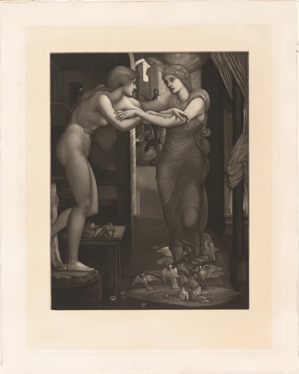 The Birth of Galatea by Charles William Campbell, print, 1885