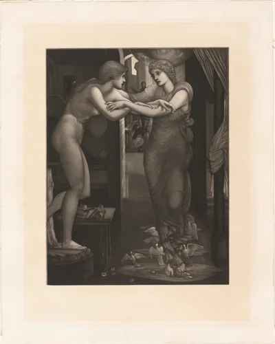 The Birth of Galatea by Charles William Campbell, print, 1885