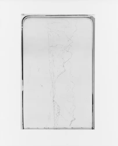 Mountain Landscape Sketch (from Sketchbook) by Albert Bierstadt, artwork, 1890