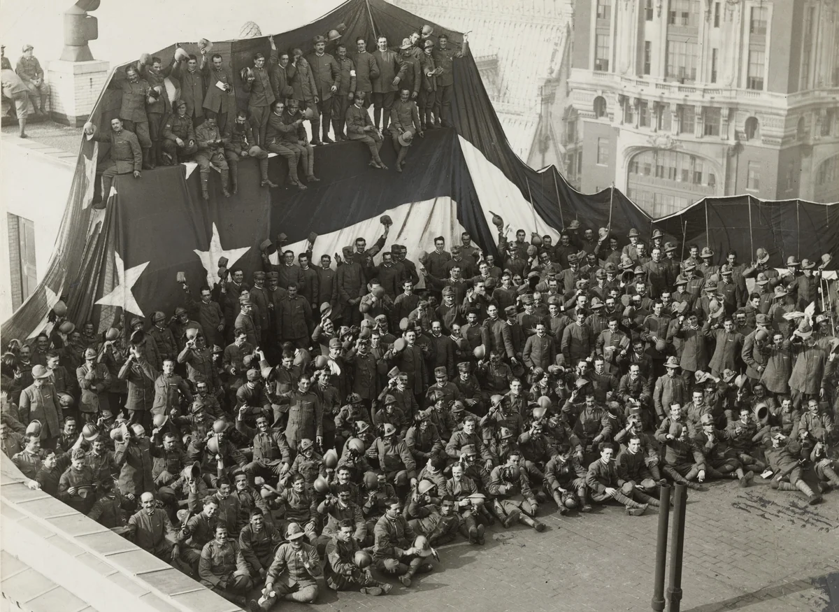 Italy's Famous Alpini and Bersaglieri by Paul Thompson, photograph, 1918