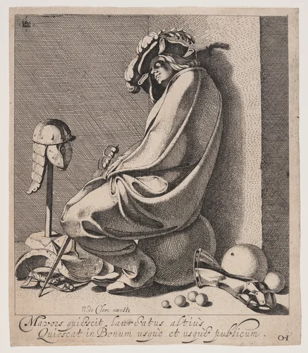 Sleeping Mars by Jacques de Gheyn III, print, 1616-1620