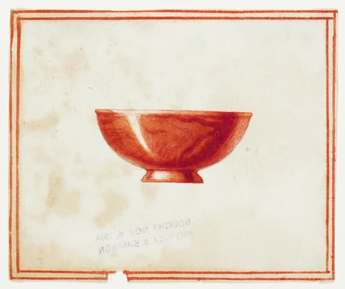 Red Marble Bowl by Giuseppe Grisoni, painting, 1719-1769