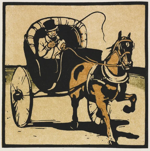 The Cabriolet by William Nicholson, print, 1897