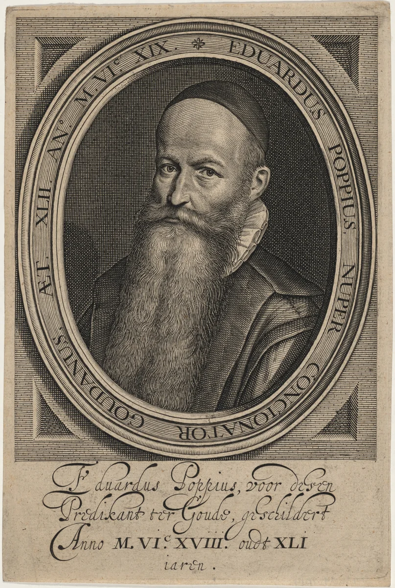Eduardus Poppius, Preacher by Unknown 19th Century, print, 1800-1899
