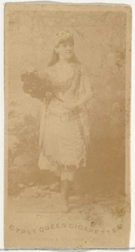 From the Actors and Actresses series (N171) for Gypsy Queen Cigarettes by Goodwin & Company, photograph, 1886-1890