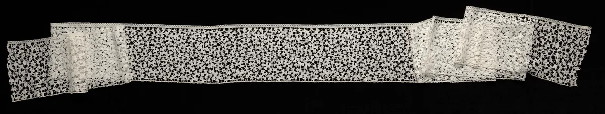 Bobbin Lace (Punto di Milano) Flounce by Unknown, textile, 1500-1699