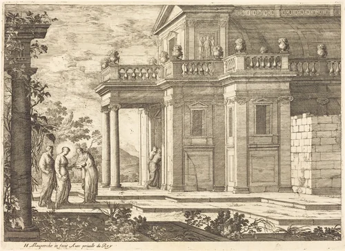 Presentation in the Temple by Henri Mauperché, print, 1602-1686