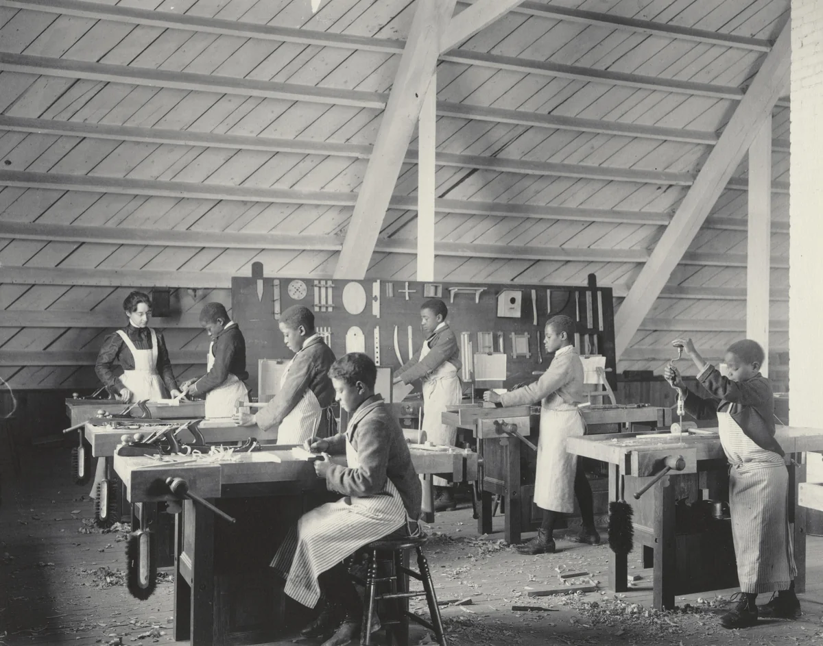 Manual Training at the Whittier by Frances Benjamin Johnston, photograph, 1899