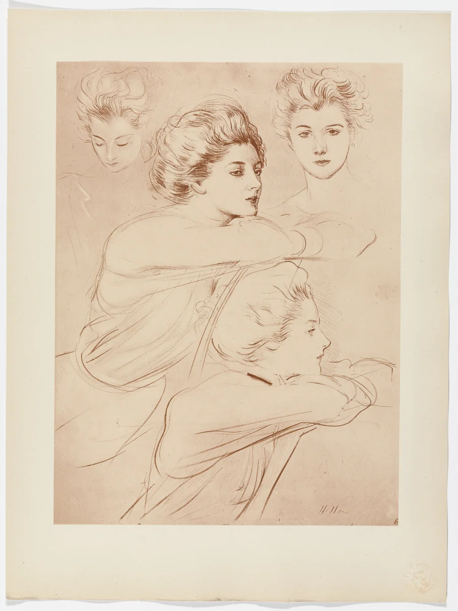 Parisian (Parisienne) from L'Estampe moderne, no. 20 by P. C. Helleu, print, 1898