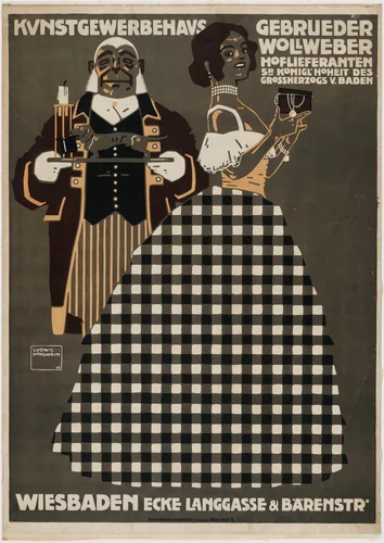 Kunstgewerbehaus, Gebrueder Wollweber by Ludwig Hohlwein, design, 1908