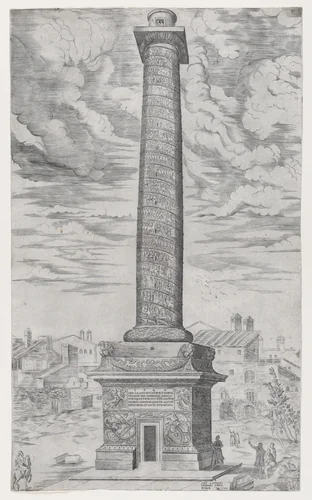Column of Trajan by anonymous, print, 1544