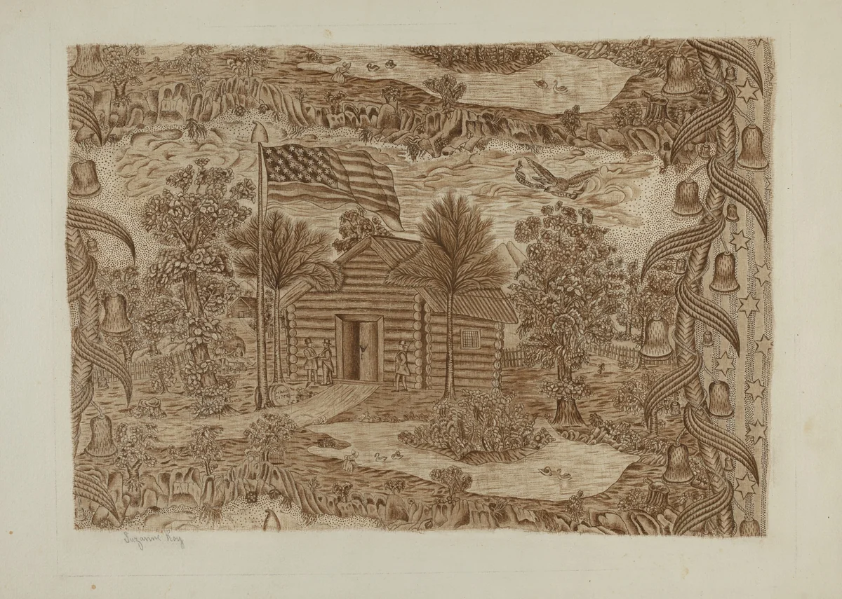 Printed Textile - Historical by Suzanne Roy, index of american design, 1940