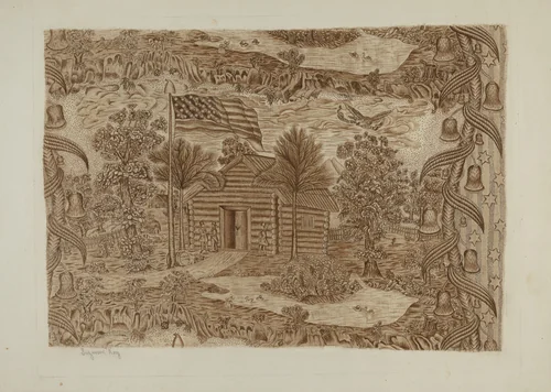 Printed Textile - Historical by Suzanne Roy, index of american design, 1940