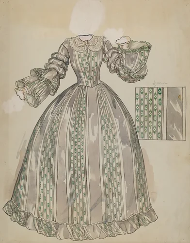 Dress by Lillian Causey, index of american design, 1936