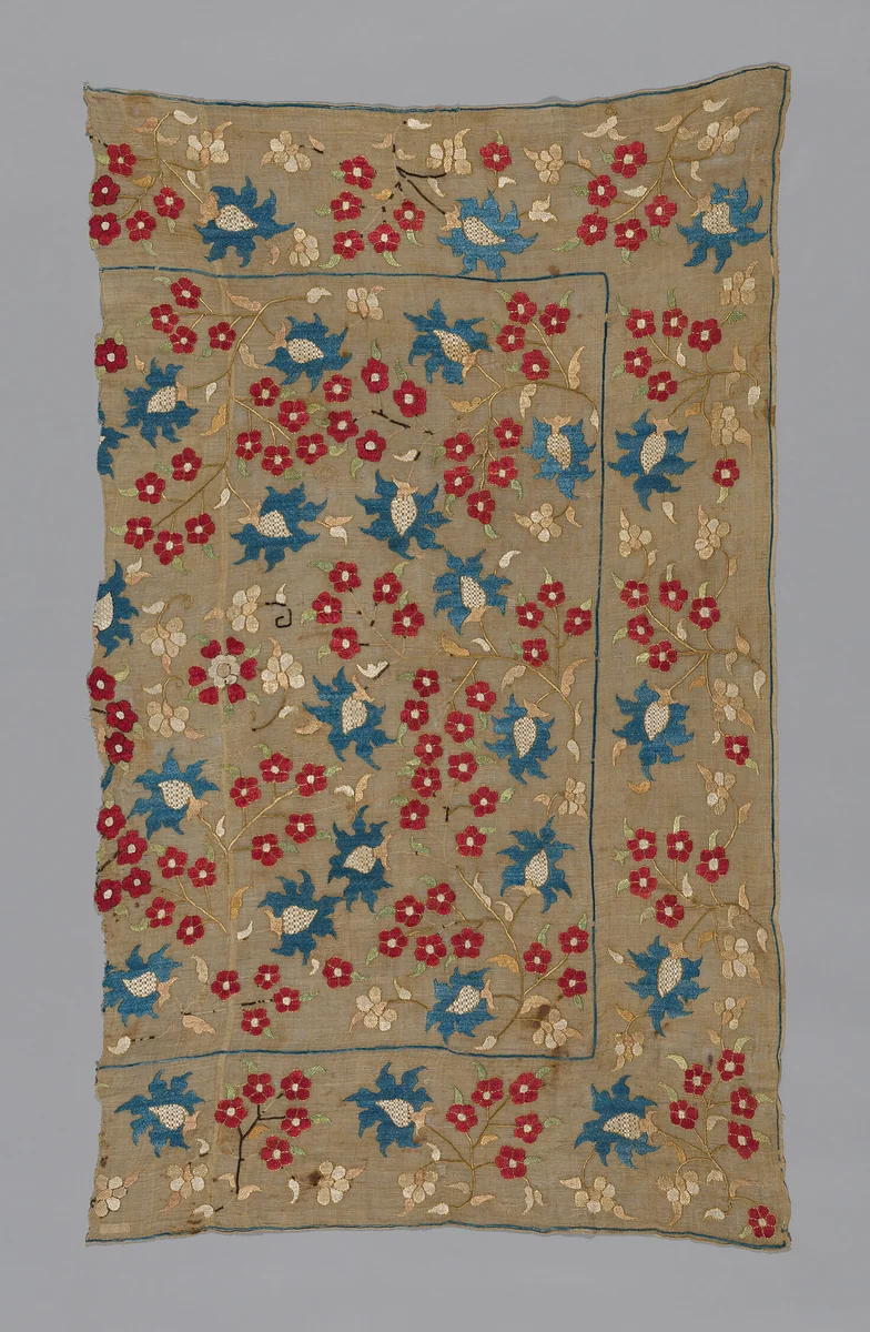Fragment (Cover or Turban Cover) by Turkey, textile, 1601-1700