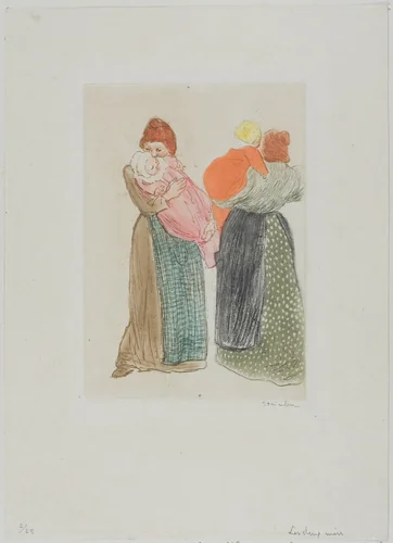 Two Mothers by Théophile Alexandre Steinlen, print, 1903