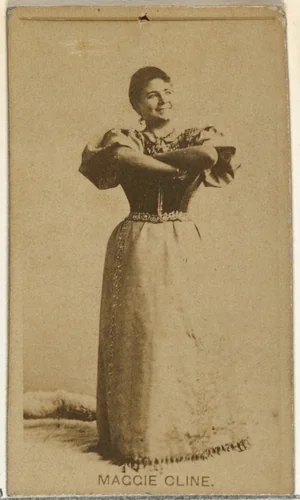 Maggie Cline, from the Actors and Actresses series (N145-8) issued by Duke Sons & Co. to promote Duke Cigarettes by W. Duke, Sons & Co., photograph, 1890-1895