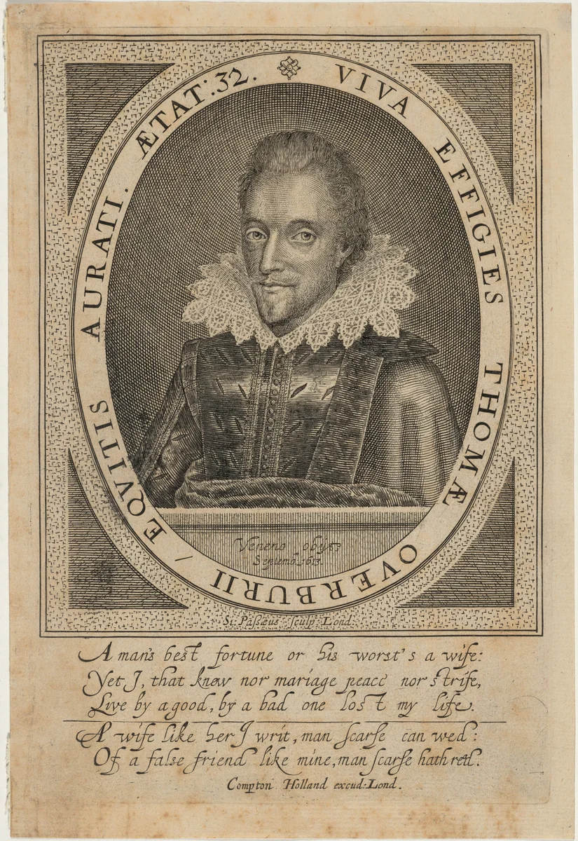 Sir Thomas Overbury by Simon van de Passe, print, 1595-1647
