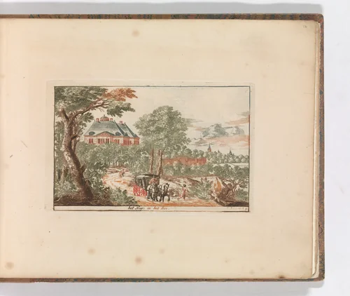 'Het Huys in het Bos', in: Tooneel Der Voornaamste Nederlands Huizen, En Lust Hoven, Naar T Leven Afgebeeld by Carel Allard, book, 1660-1693