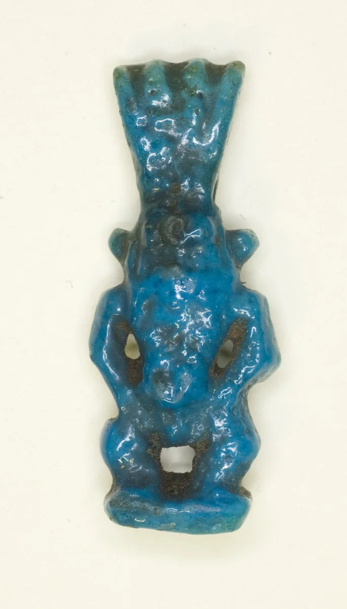 Amulet of the God Bes by Egyptian, metalwork, -1069--664
