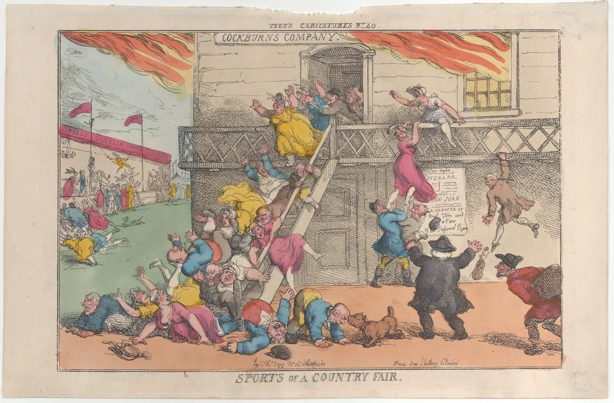 Sports of a Country Fair by Thomas Rowlandson, print, 1810