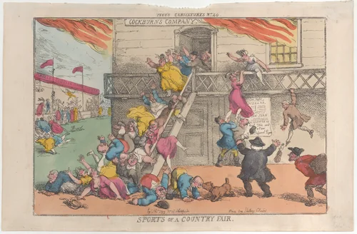Sports of a Country Fair by Thomas Rowlandson, print, 1810