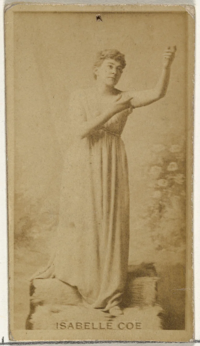 Isabelle Coe, from the Actors and Actresses series (N145-8) issued by Duke Sons & Co. to promote Duke Cigarettes by W. Duke, Sons & Co., photograph, 1890-1895