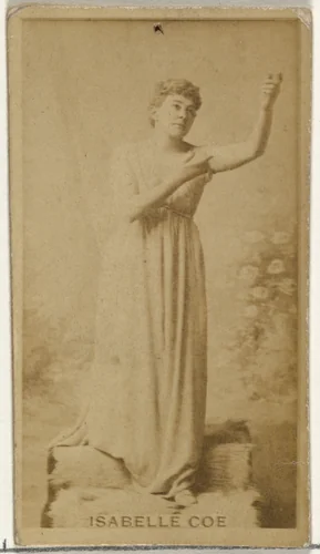 Isabelle Coe, from the Actors and Actresses series (N145-8) issued by Duke Sons & Co. to promote Duke Cigarettes by W. Duke, Sons & Co., photograph, 1890-1895