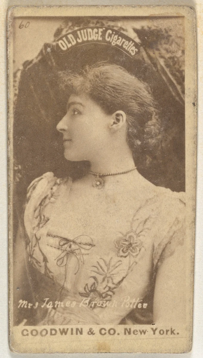 Mrs. James Brown Potter, from the Actors and Actresses series (N171) for Old Judge Cigarettes by Goodwin & Company, photograph, 1886-1890