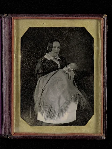 [Mrs. Thomas Ustick Walter and Her Deceased Child] by W. & F. Langenheim, photograph, 1844-1848