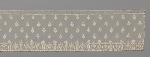 Strook naaldkant met strooipatroon van hangende korenschoven by anonymous, other, 1800-1815