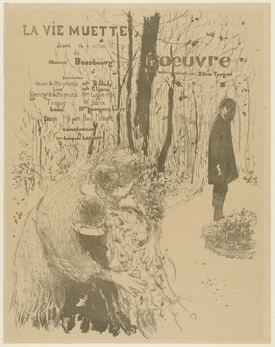 Program for La Vie Muette by Édouard Vuillard, print, 1894