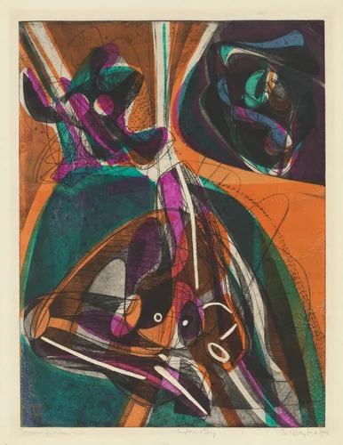 Night and Day by Stanley William Hayter, print, 1952