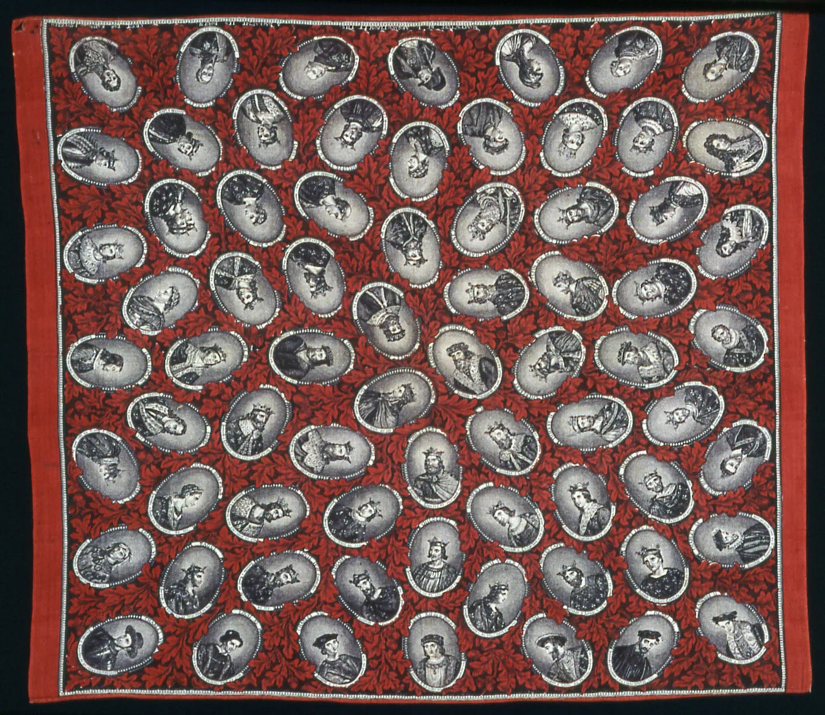 Handkerchief by Raimond Laverdin, textile, 1830-1848