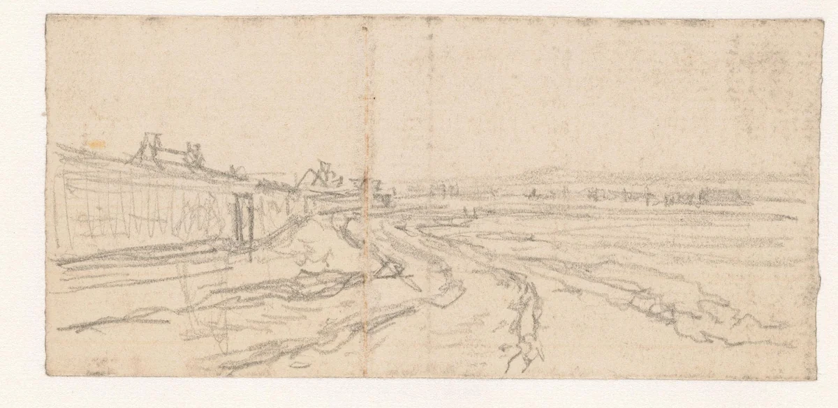 Landweg by Georges Michel, drawing, 1773-1843