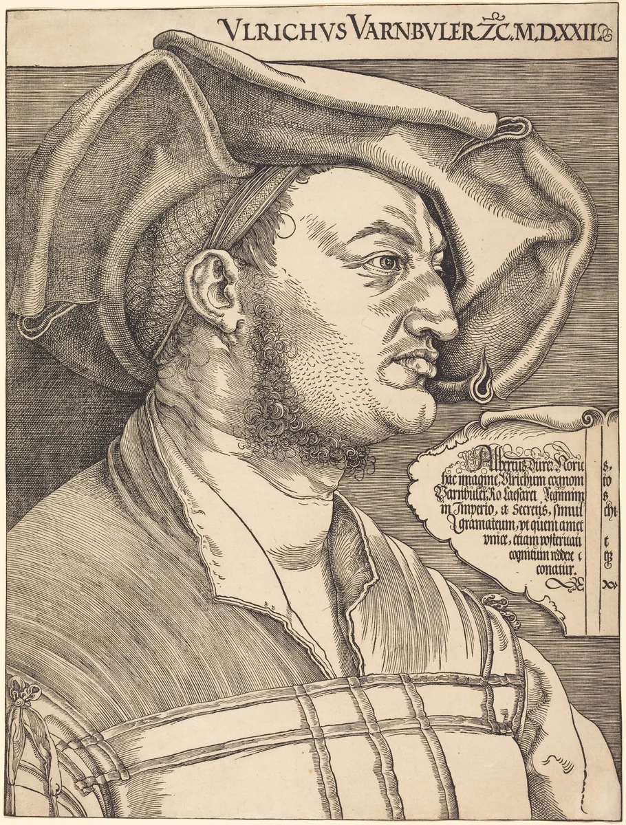 Ulrich Varnbüler by Albrecht Dürer, print, 1522