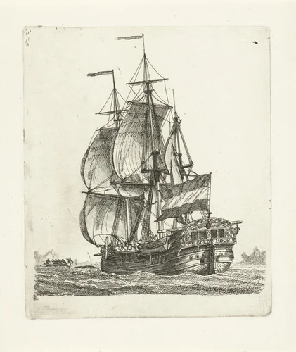 Driemaster 'De Goede Hoop' by Gerrit Groenewegen, print, 1790