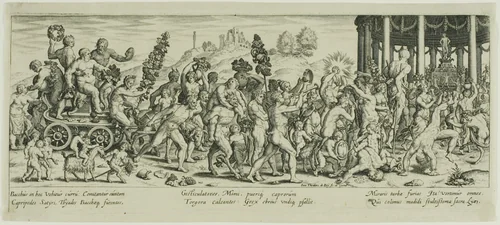 The Triumph of Bacchus by Giulio Romano, print, 1581-1623