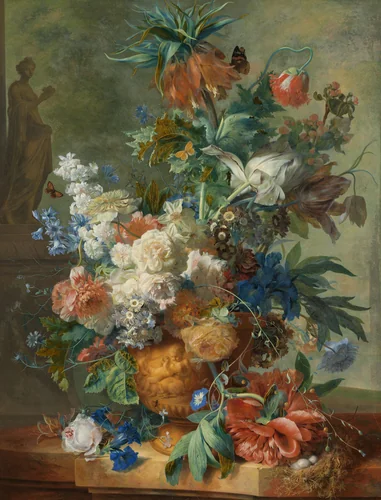 Still Life with Flowers by Jan van Huysum, painting, 1723