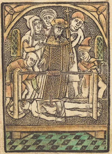 Saint Erasmus by German 15th Century, print, 1470-1480
