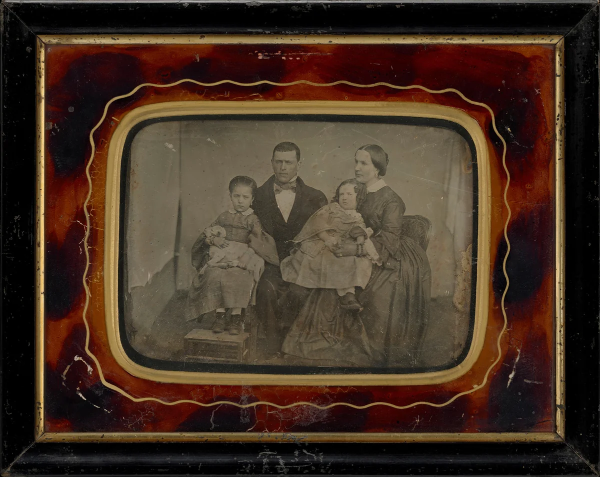 Portrait of a Family by Maria Chambefort, photograph, 1852-1862