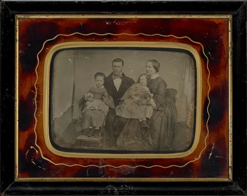 Portrait of a Family by Maria Chambefort, photograph, 1852-1862